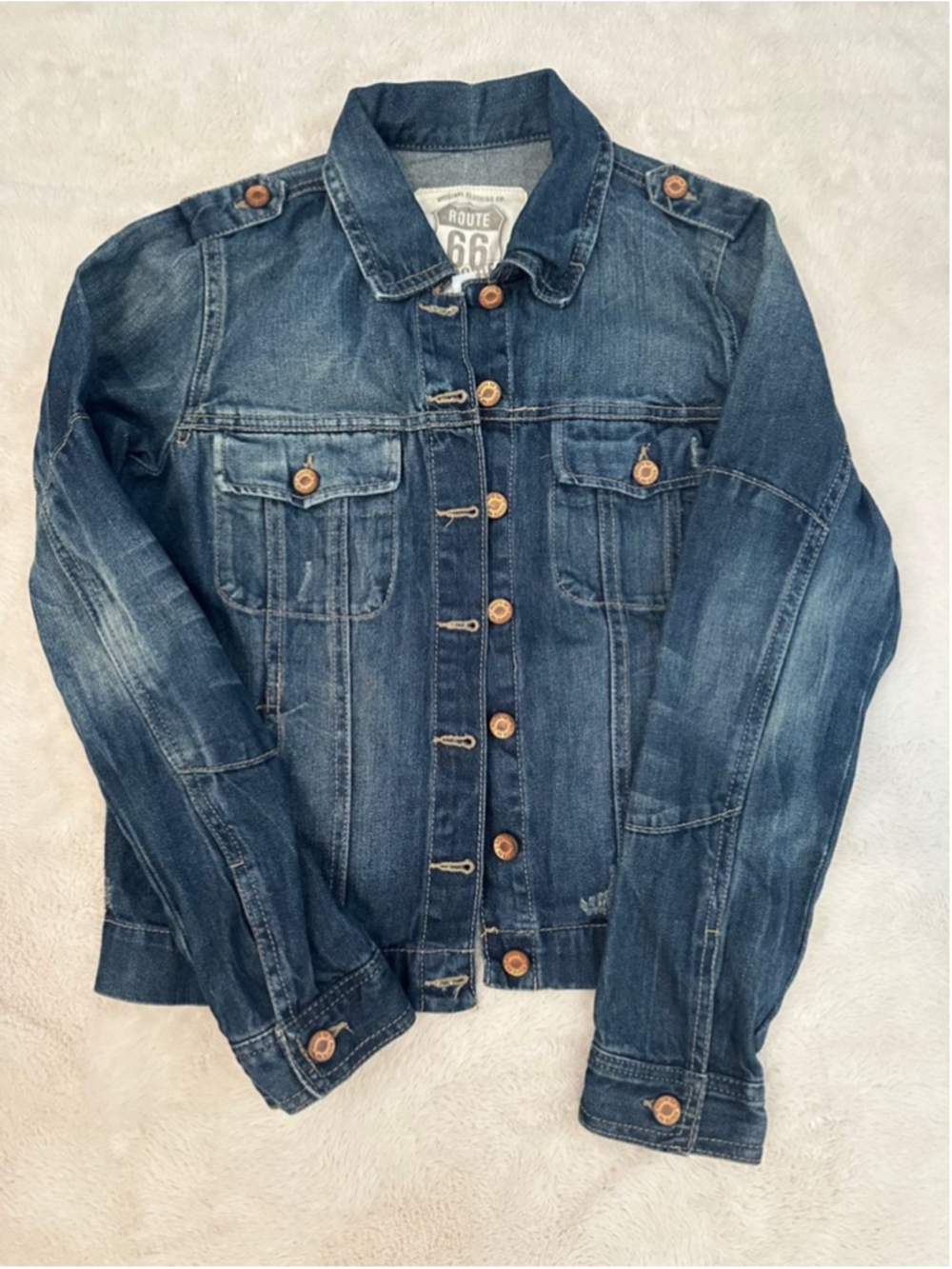 Route 66 Denim Jacket Blue Women's Small